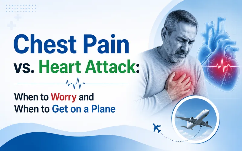 Chest Pain vs. Heart Attack: When to Worry and When to Get on a Plane